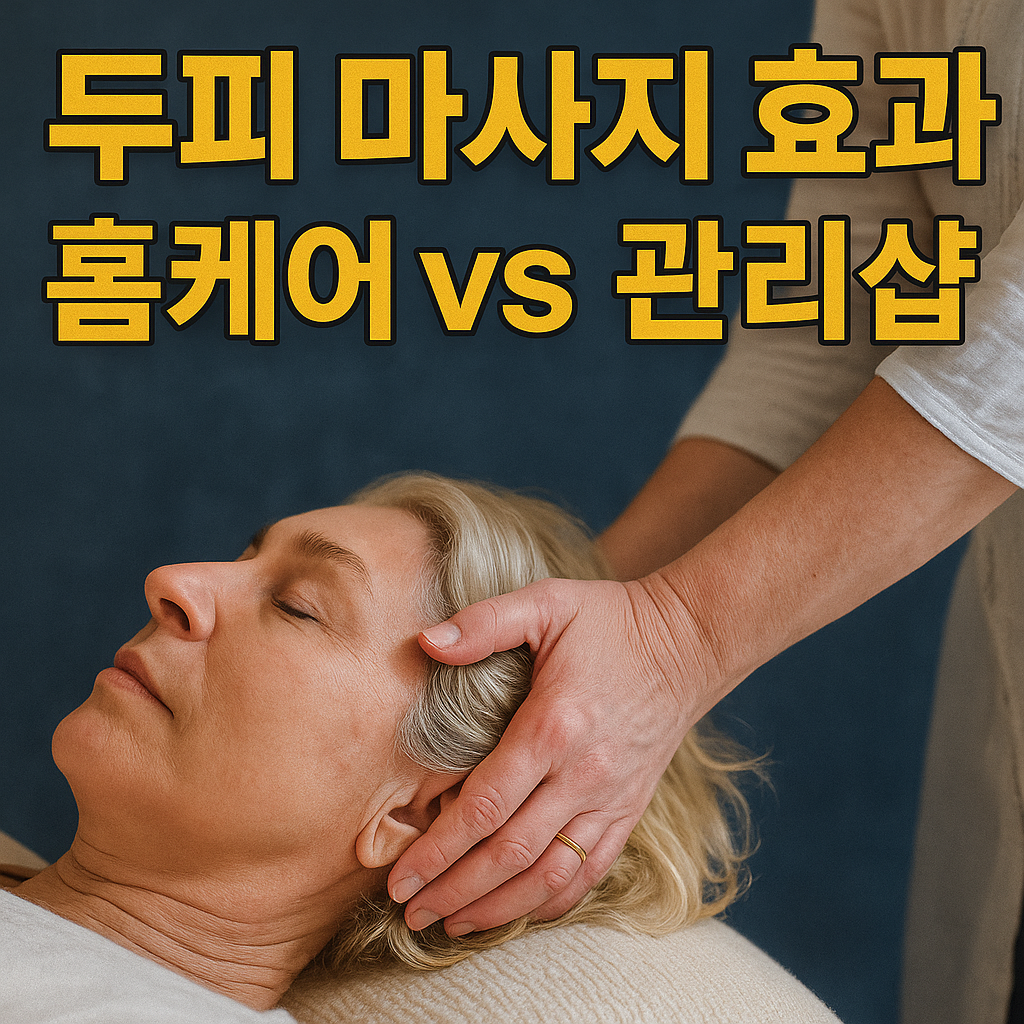 두피 마사지 효과 홈케어 vs 관리샵