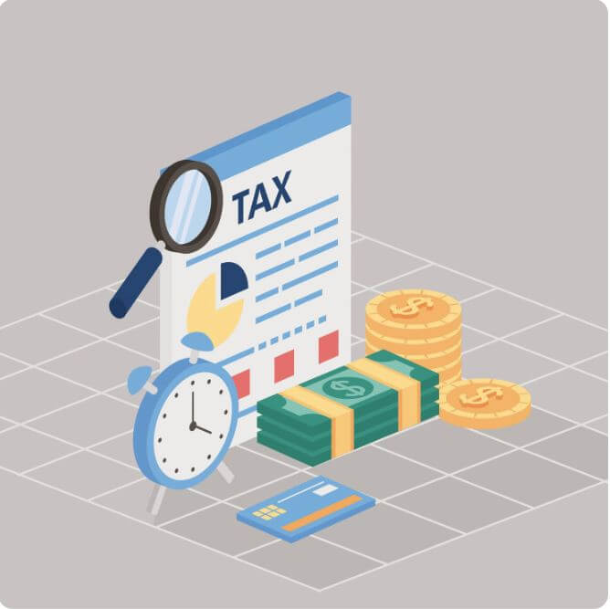 세금과 관련된 물건들