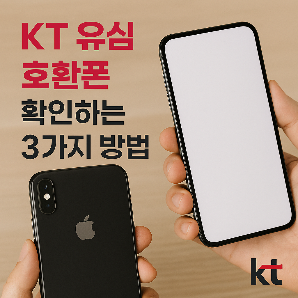 KT 유심 호환폰 확인하는 3가지 방법
