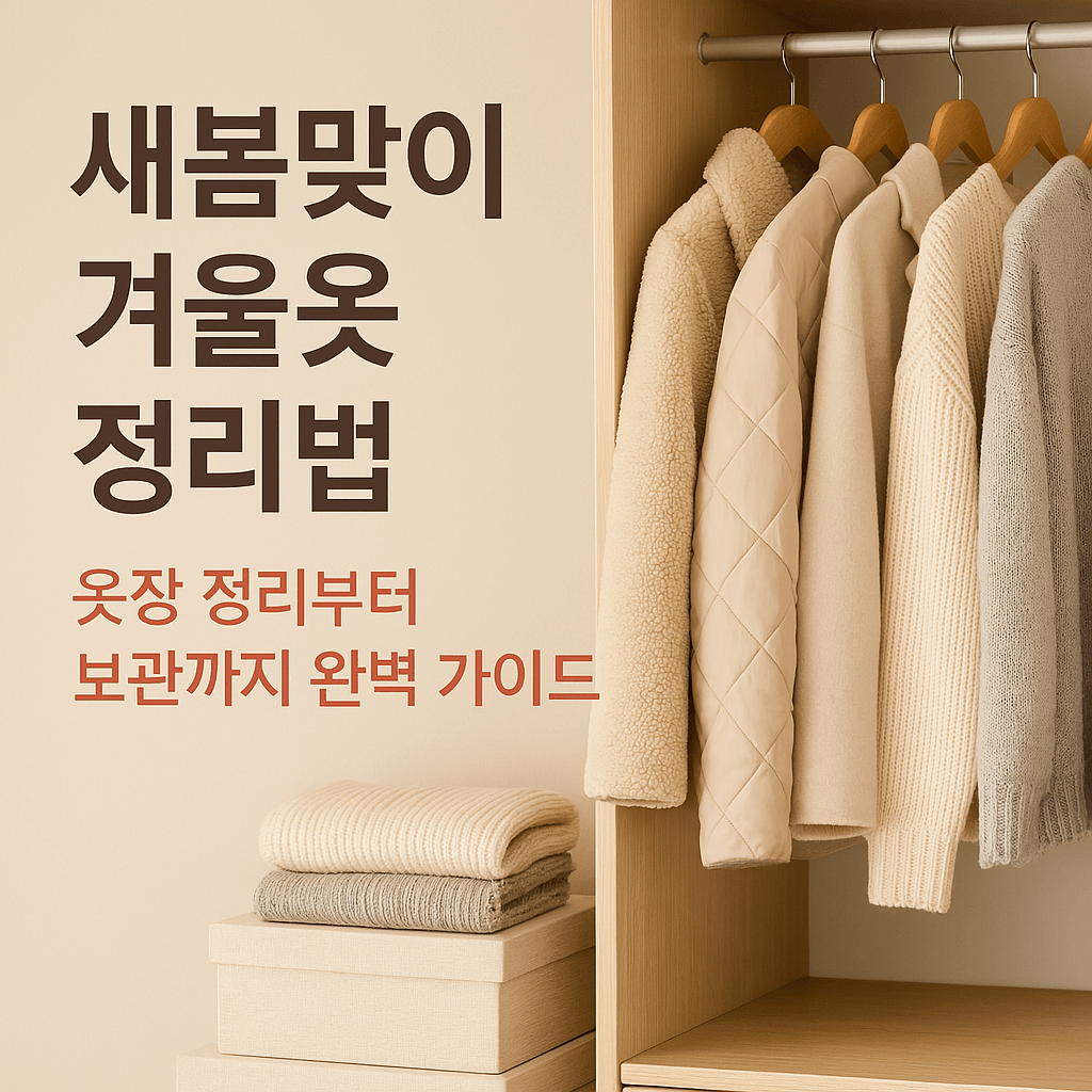 새봄맞이 겨울옷 정리법: 보관부터 수납 노하우까지 완벽 가이드