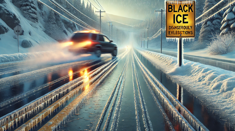 블랙아이스를 보여주는 그림