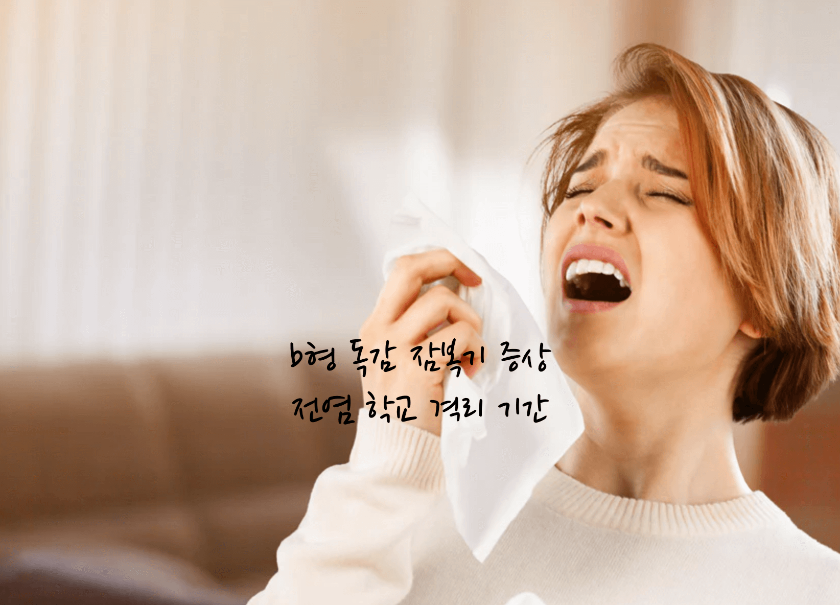 b형 독감 잠복기