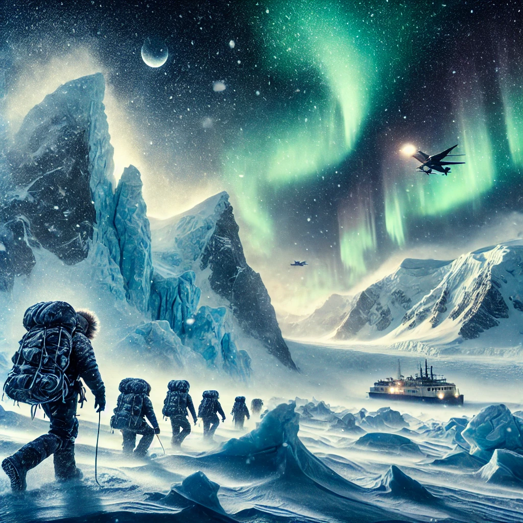 남극의 극한 환경을 보여주는 이미지