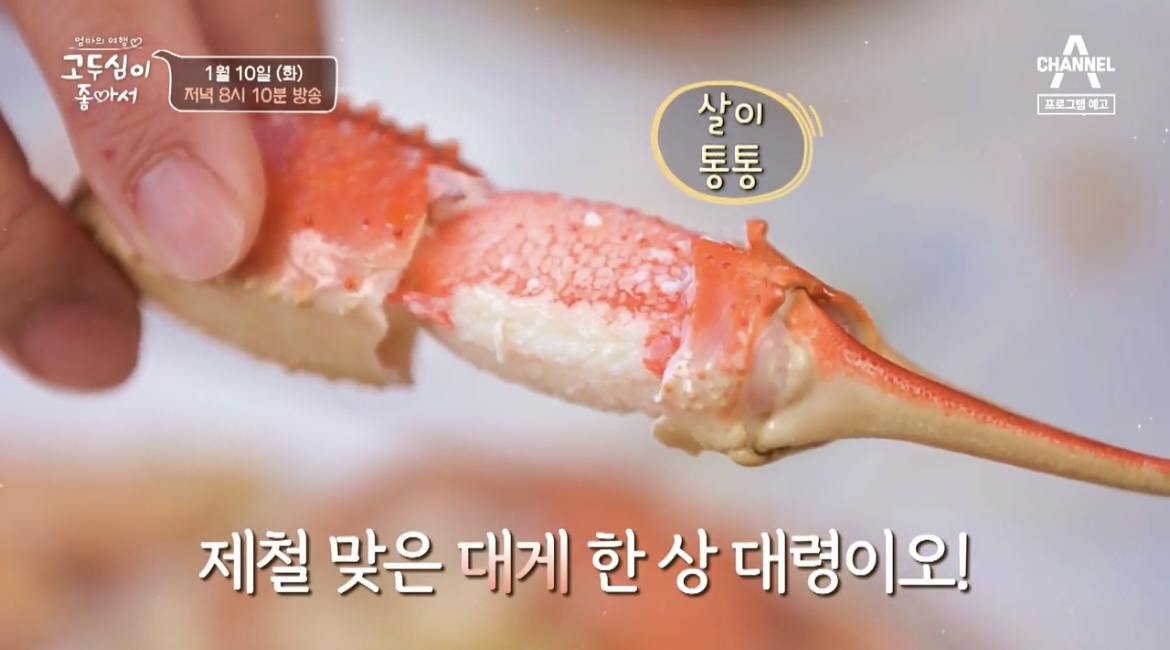 고두심이좋아서-대게-사진