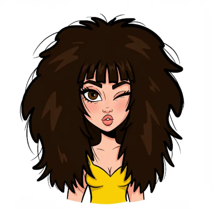 얼굴이 큰 사람에게어울리는 헤어스타일