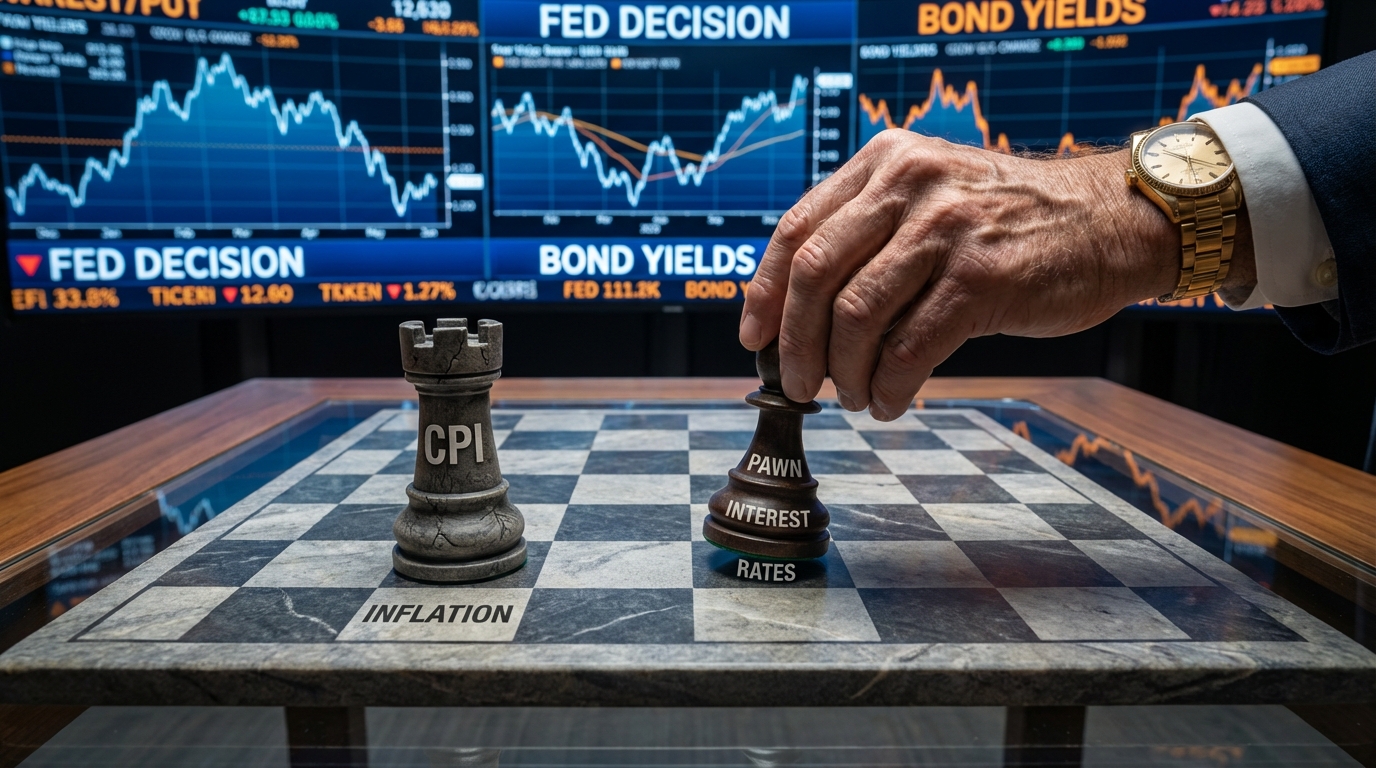 CPI 수치 변화에 따른 자산 로테이션 전략을 형상화한 이미지