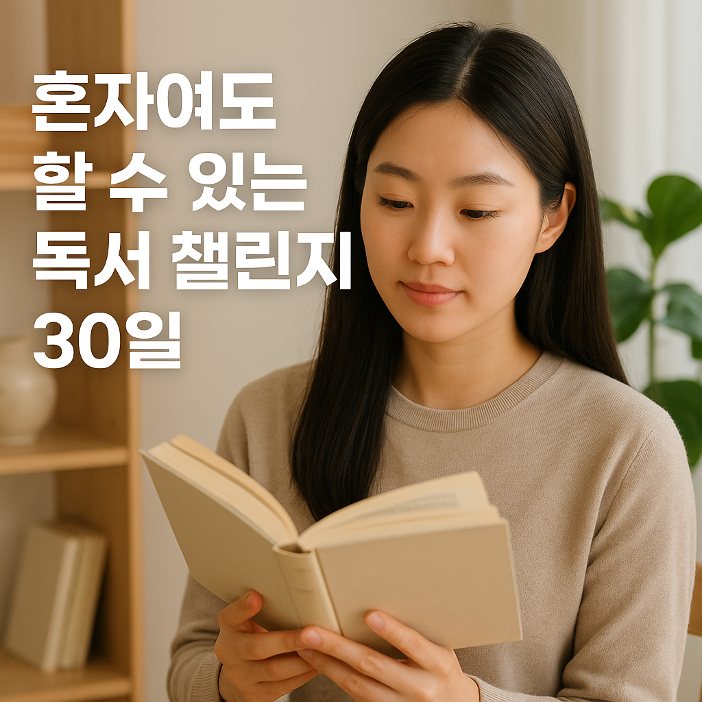혼자여도 할 수 있는 독서 챌린지 30일