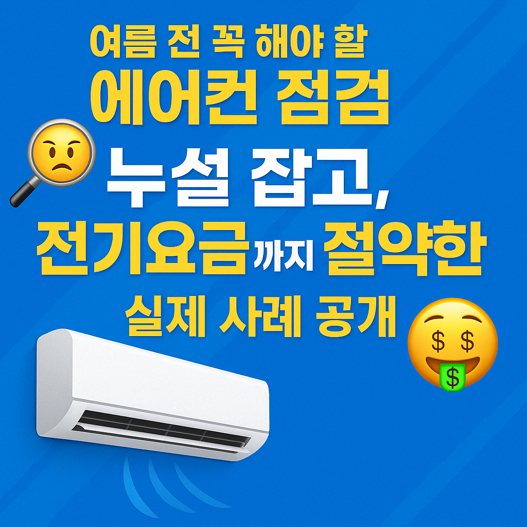 여름 전 꼭 확인해야 할 예어컨 점검