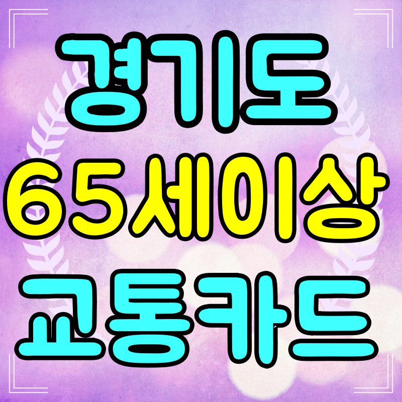 경기도-65세-이상-교통카드-발급