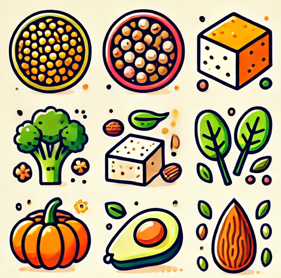 식물성 단백질 함유 음식