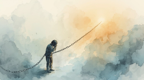 INFJ의 죄책감은 결국 진정성과 의미를 지키고 싶다는 마음에서 비롯됩니다. 그만큼 이들은 관계와 가치에 깊은 책임감을 느끼는 사람들입니다에 관한 그림