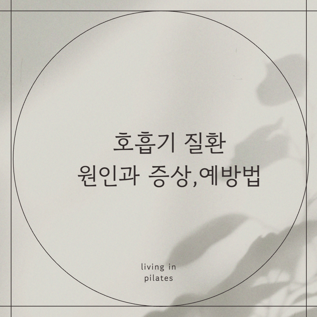 호흡기 질환 원인 증상 예방