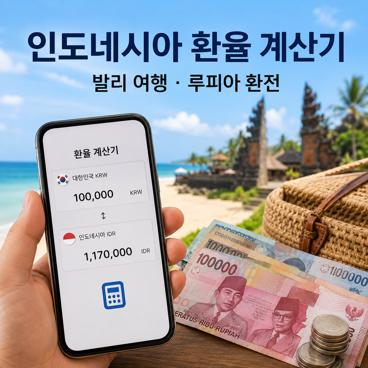 인도네시아 환율 계산기로 발리 여행 루피아 환전 똑똑하게 준비하는 방법