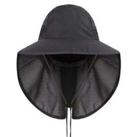엔젤야옹 메쉬 하이킹 햇빛가리개 모자&#44; 다크그레이
