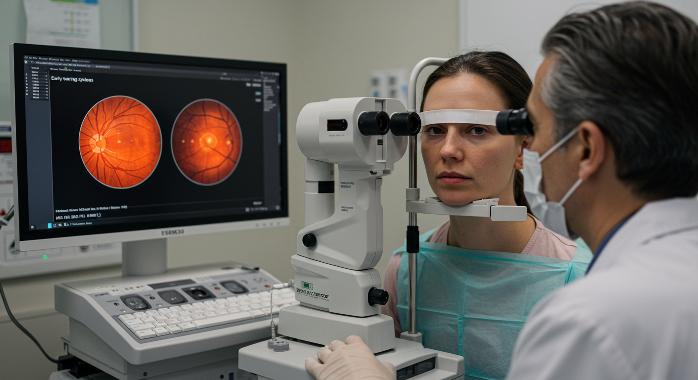 비문증으로 실명이 될 수 있는 예시 사진 2