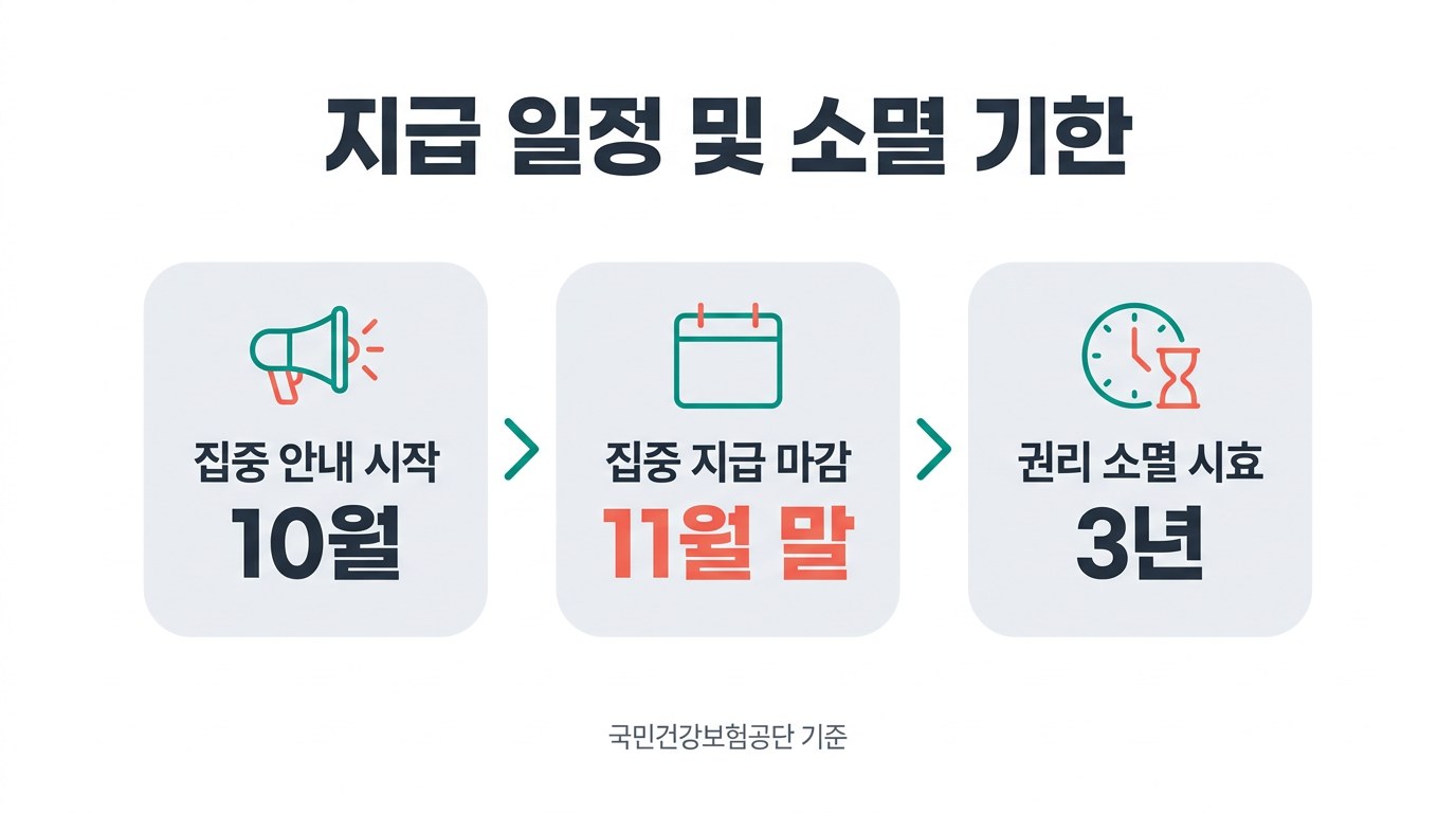 본인부담상한제 환급 지급 일정 및 소멸 기한