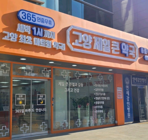 고양시 심야약국 고양제일큰약국