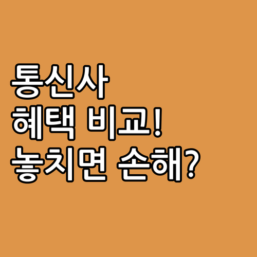 SKT KT LG 통신사별 결합상품 ..