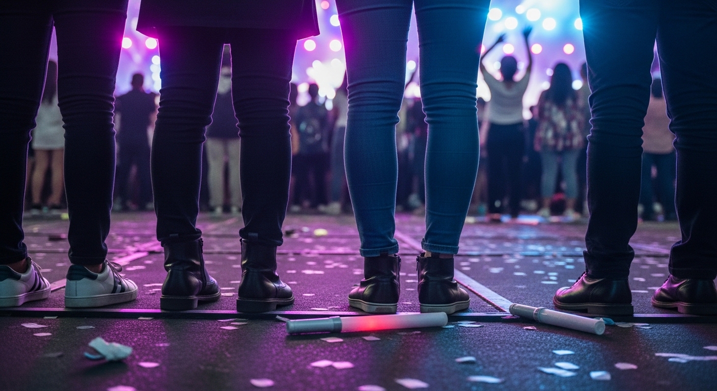 장시간 관람에도 발이 편안한 기능성 스니커즈와 양손을 자유롭게 해주는 크로스백 이미지