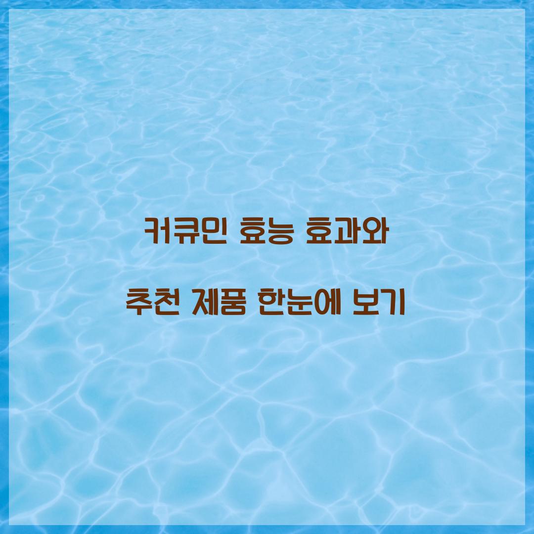 커큐민 효능 효과