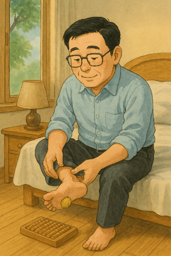 3개월 만에 지압을 통해서 간 기능 정상, 고지혈증까지 호전된 46세 직장인