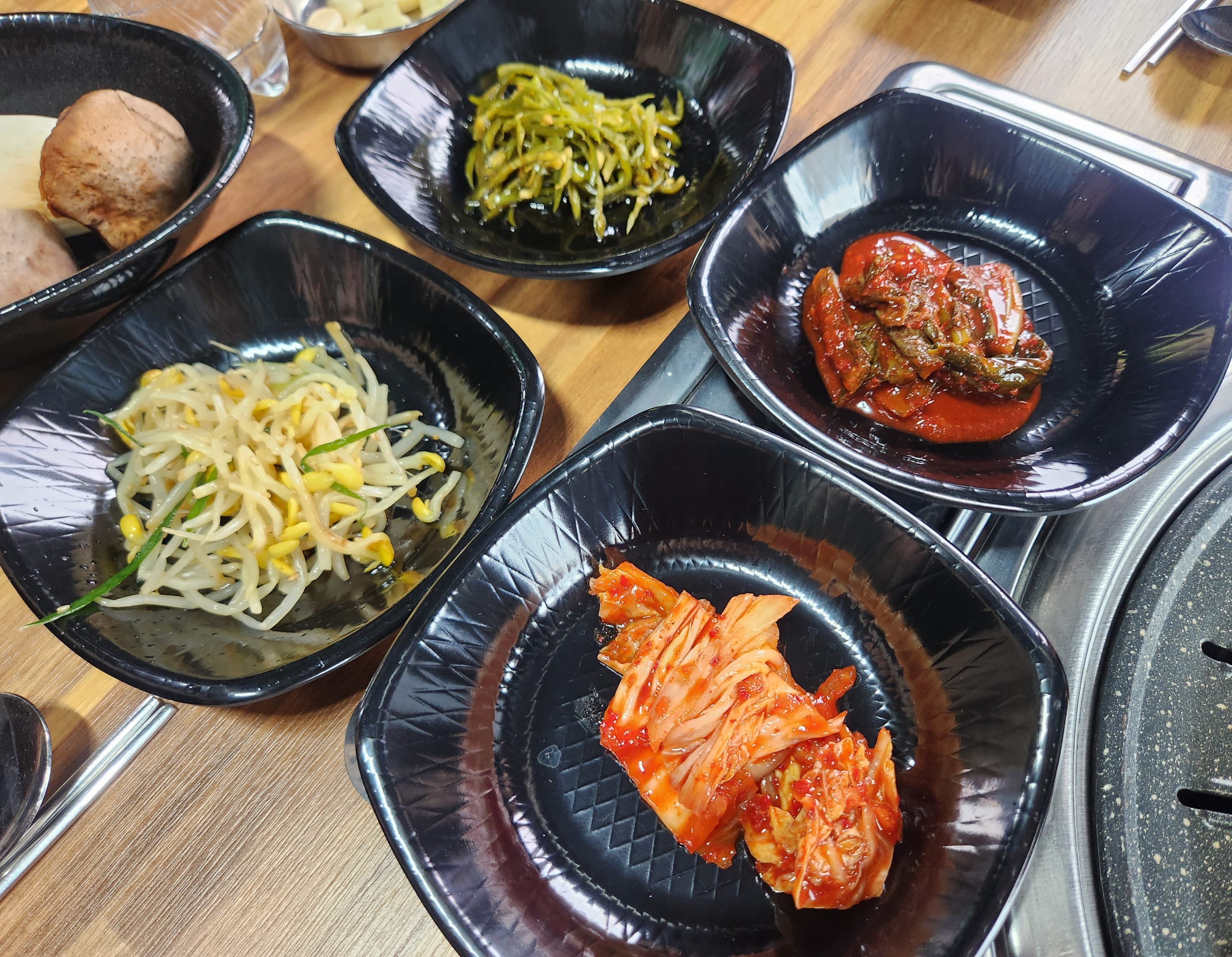 용인 처인구 정육식당 위고바베큐 기본 반찬