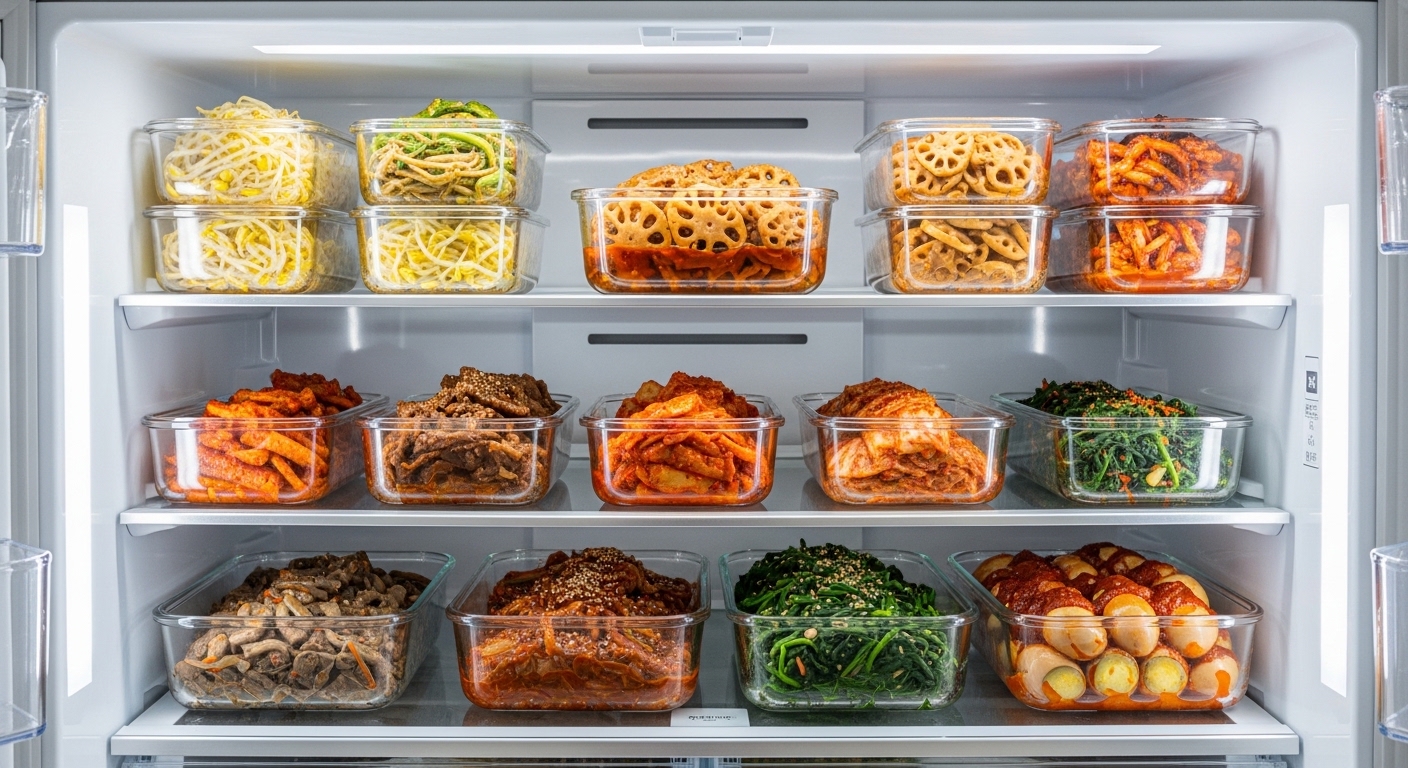 반찬용기유리통