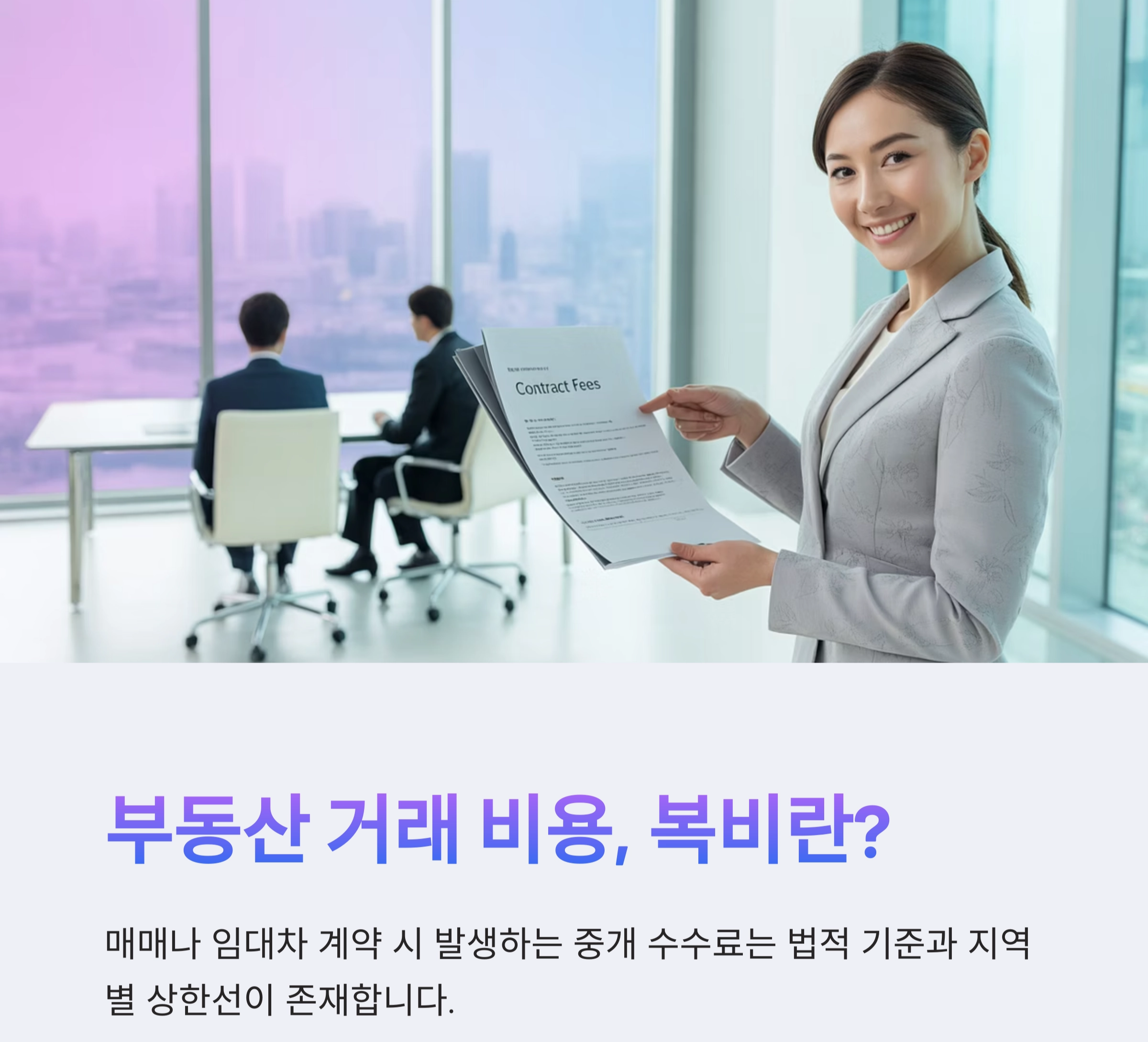 부동산 중개 수수료, 어떻게 계산해야 할까?