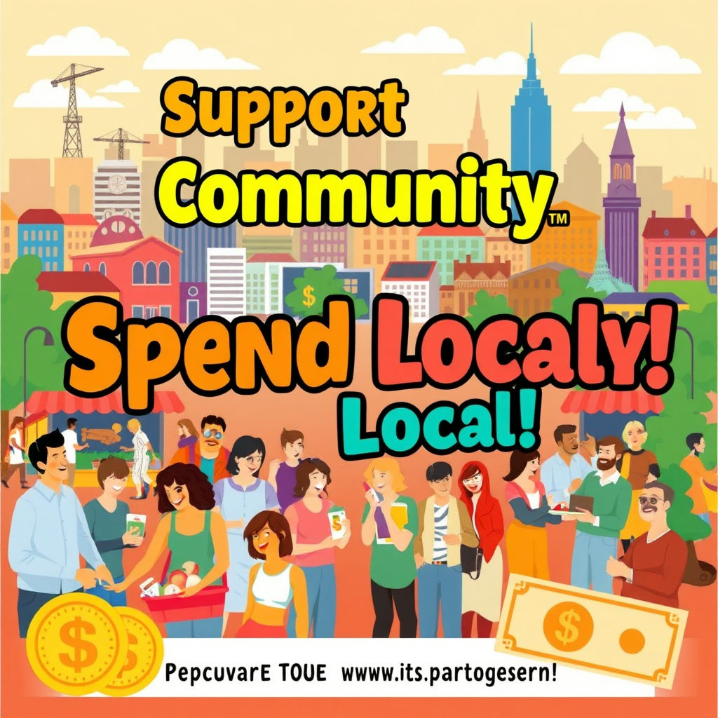 지역화폐 사용을 장려하는 다양한 홍보 포스터 디자인.