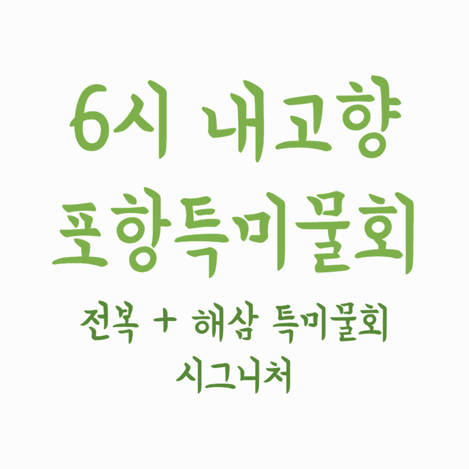 6시 내고향 포항특미물회 - 포항 물회 맛집! 전복+해삼 특미물회 시그니처 250710