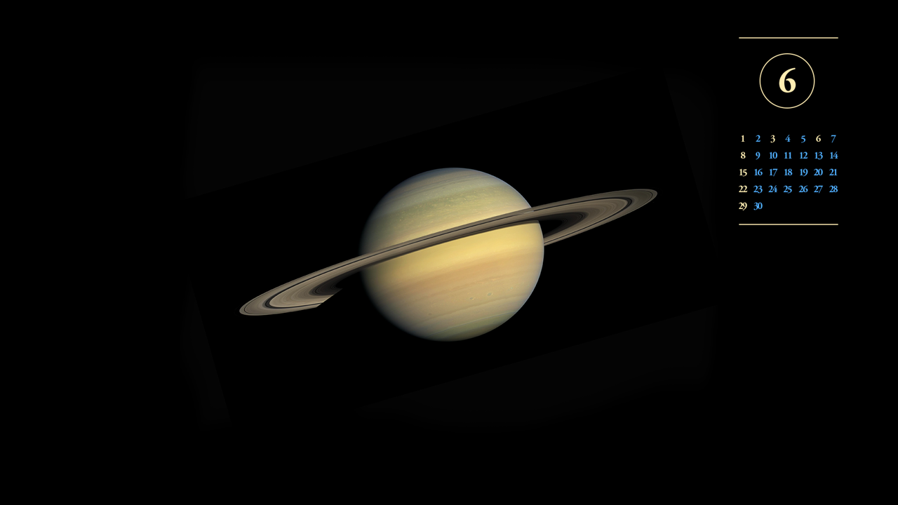 10 토성 A - 2025년6월 노트북배경화면