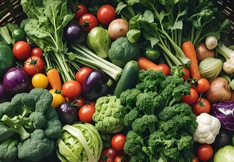 여러 종류의 야채들이 있는 사진