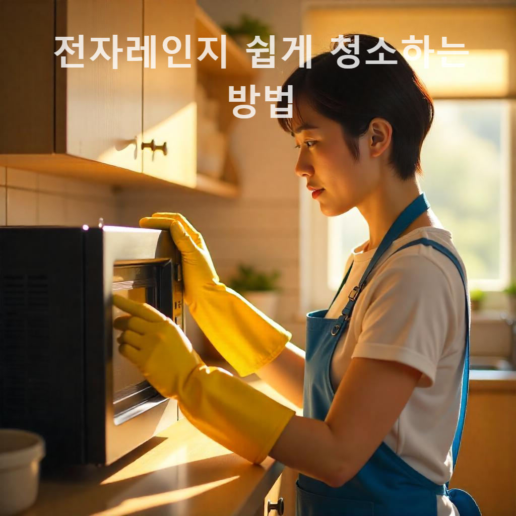 전자레인지 쉽게 청소하는 방법