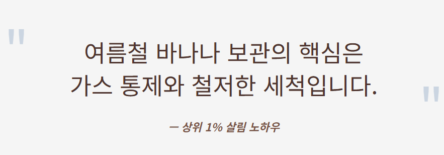 바나나 보관법