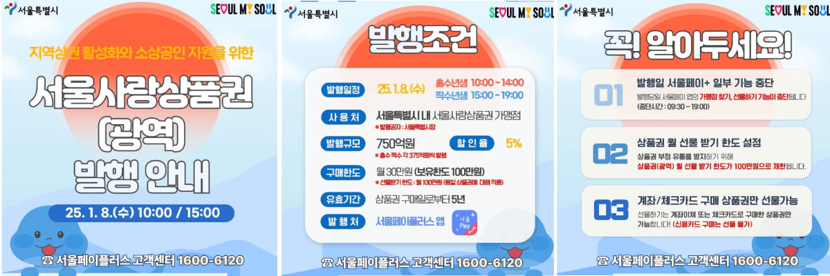 서울사랑상품권-발행안내