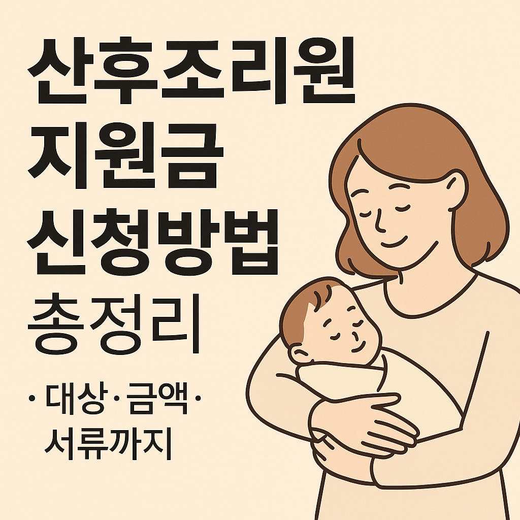 2025년 산후조리원 지원금 신청방법 및 자격조건 총정리!