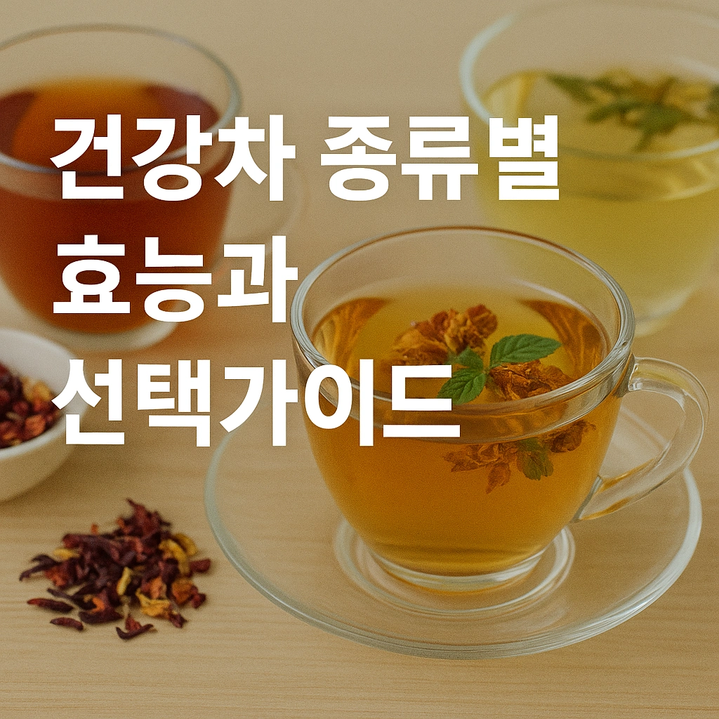 건강차 종류별 효능과 선택 가이드