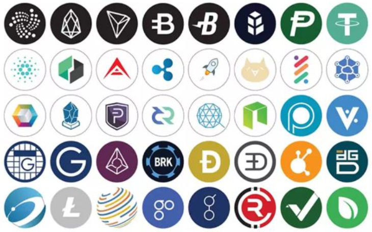 알트코인 로고들