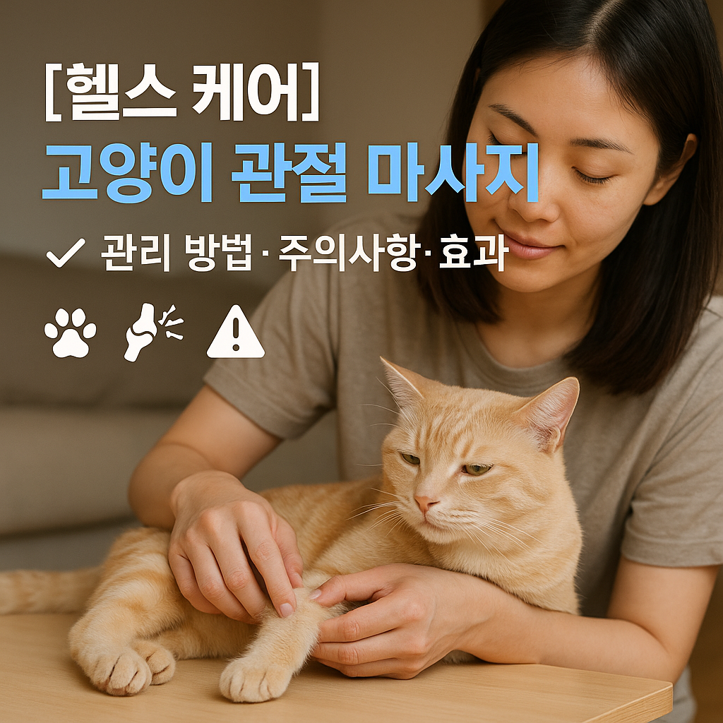 [헬스 케어] 고양이 관절 마사지 ｜ 관리 방법&middot;주의사항&middot;효과 정리