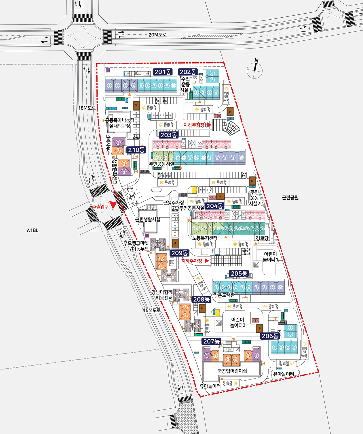 LH 수서2 행복주택 단지배치도