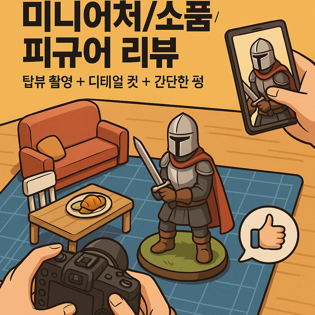 미니어처 소품 피규어 촬영 컷