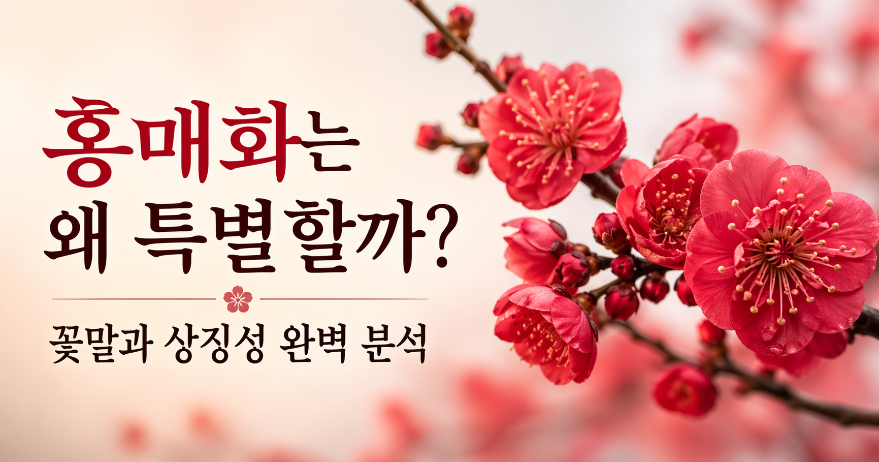 홍매화 꽃말
