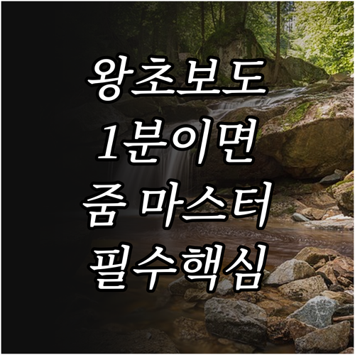 스마트폰 줌 앱 설치 및 모바일 화상..