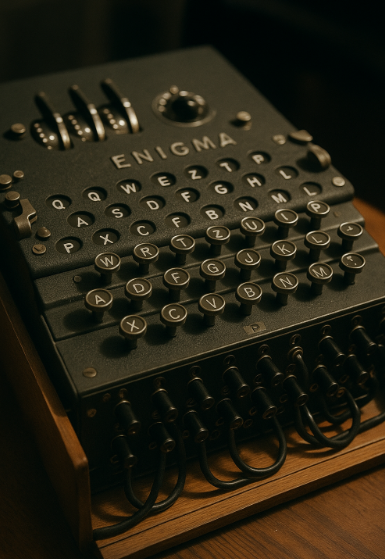 튜링이 해독한 독일의 암호기 에니그마 관련 사진