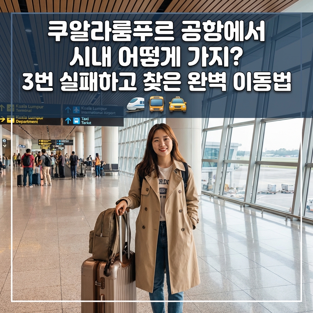 쿠알라룸푸르 공항에서 시내 어떻게 가지? 3번 실패하고 찾은 완벽 이동법