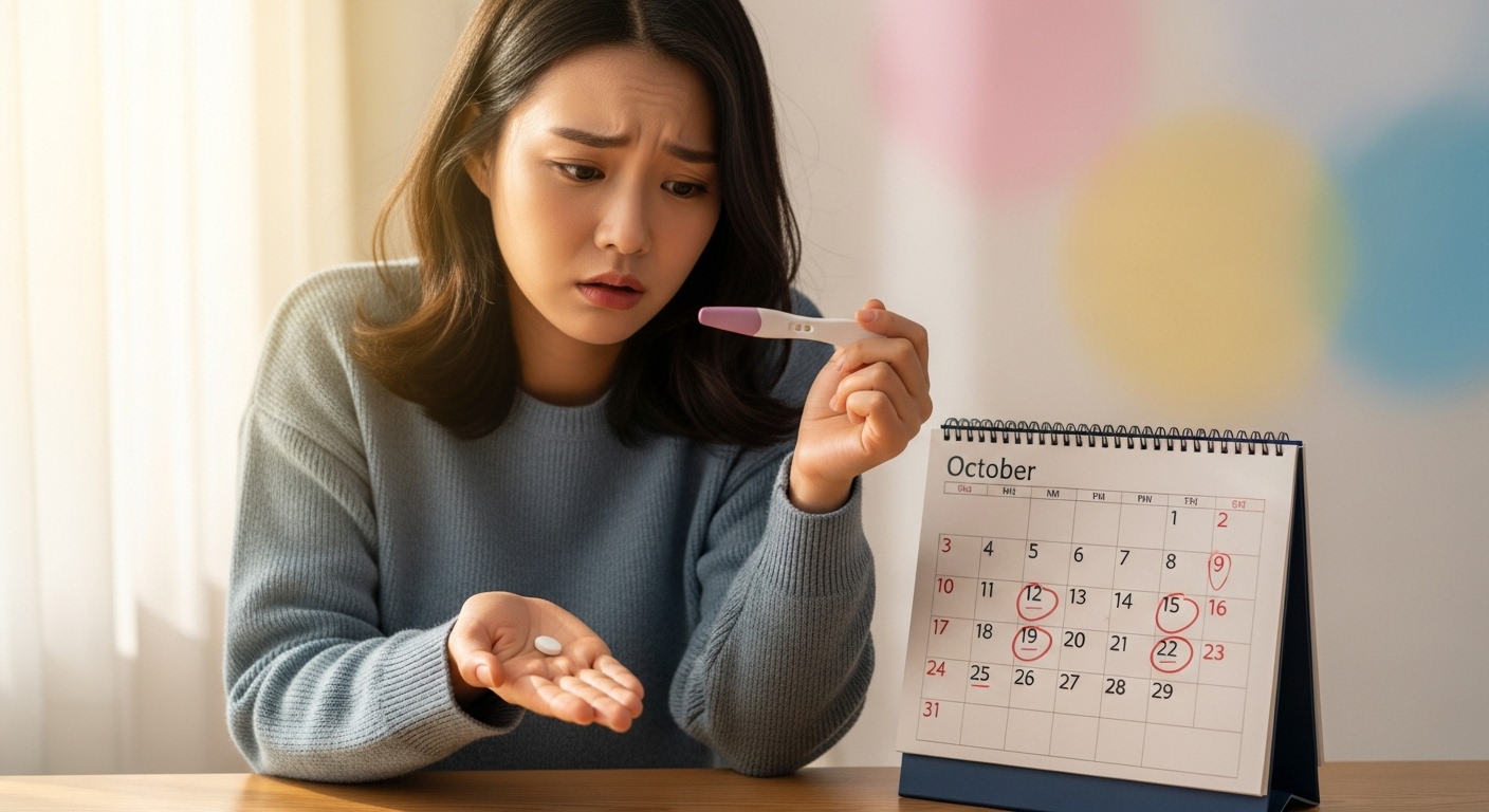 응급피임약, 생리지연, 가임기