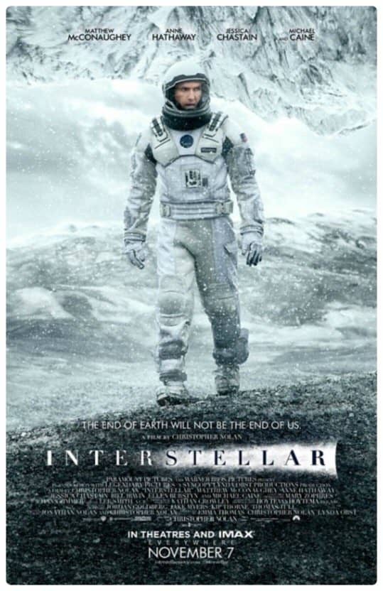 영화 인터스텔라 포스터
