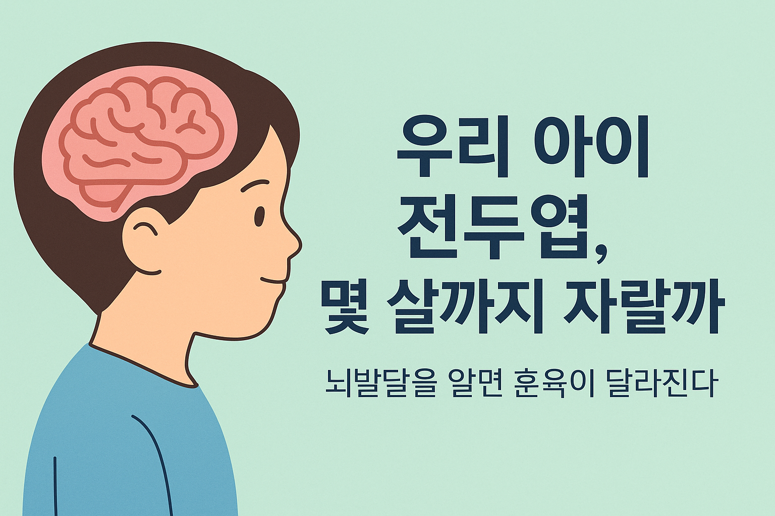 우리 아이 전두엽, 몇 살까지 자랄까? 뇌발달을 알면 훈육이 달라진다