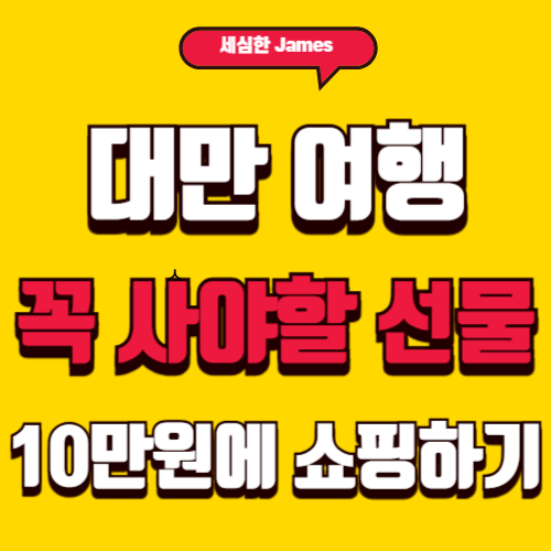 대만 여행시 꼭 사야할 선물 10만원에 쇼핑하기