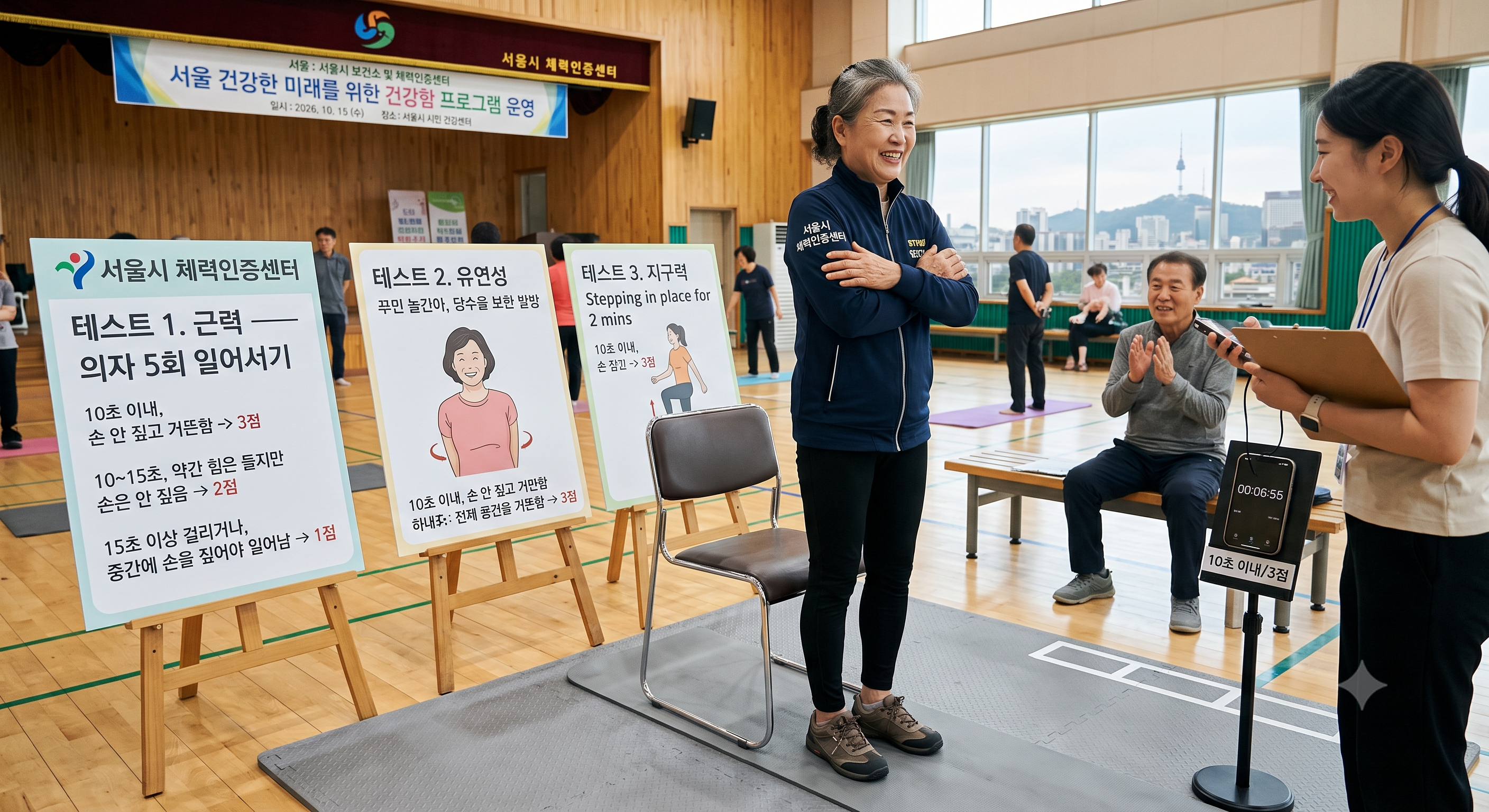 "내 몸 나이는 몇 살?" 셀프 진단 테스트 &mdash; 근력&middot;유연성&middot;지구력 3분 체크